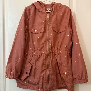 Tahari Kids Gold Heart Raincoat